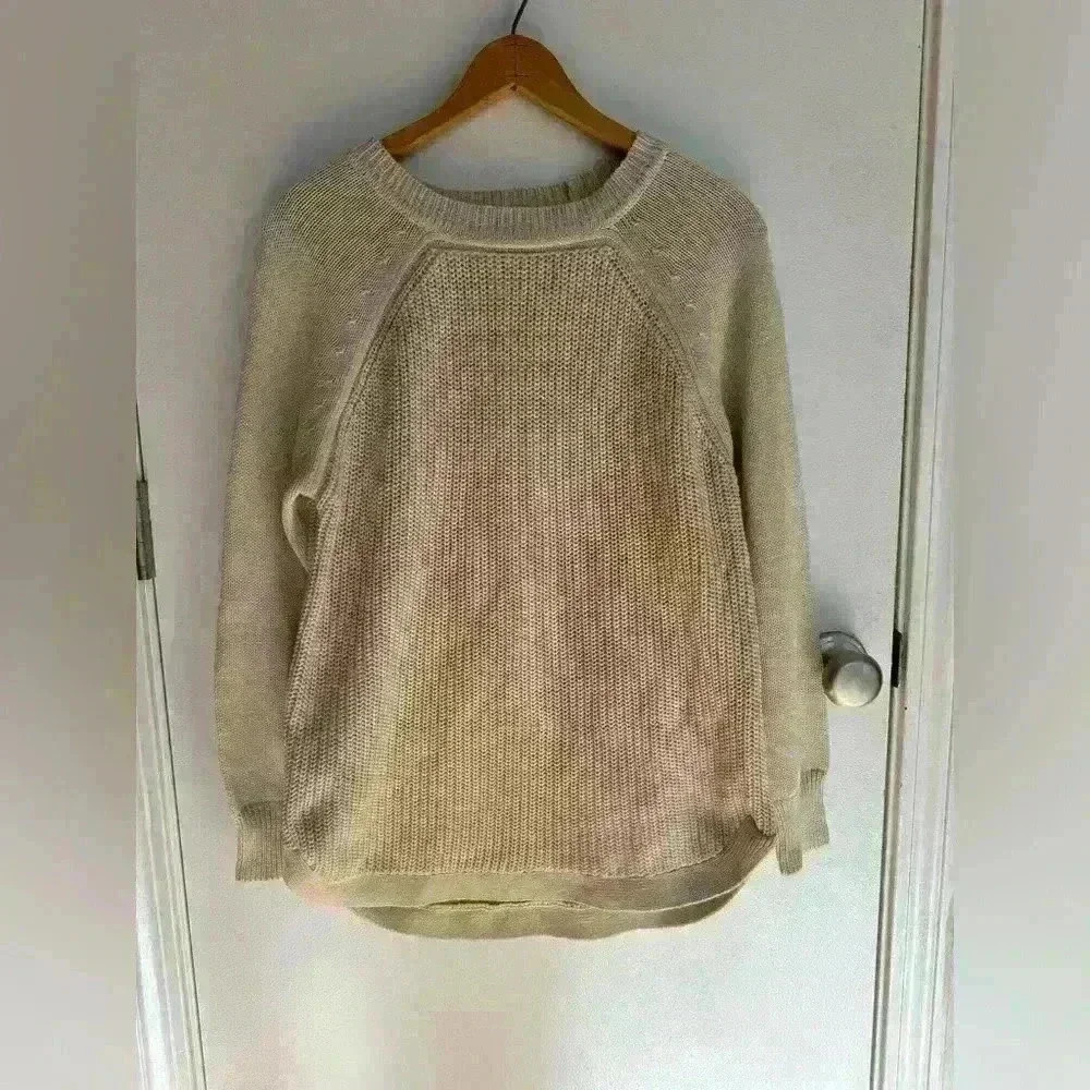 RD Style casual women’s knit sweater beige size Large oversized